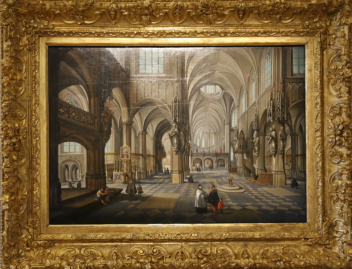 GalleriaSabauda_039.JPG - Pieter Neefs I  Anversa, 1578 circa - 1657 / 1661 Frans Francken II  Anversa, 1581-1642  Interno di una chiesa gotica