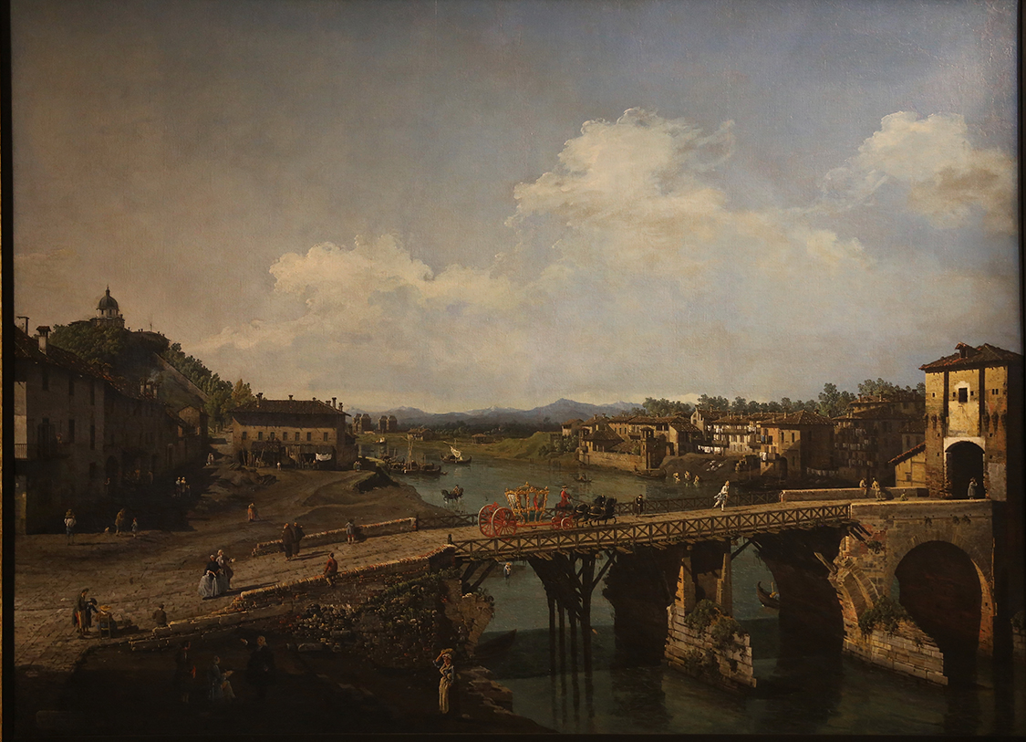 GalleriaSabauda_084.JPG - Bernardo Bellotto  Venezia, 1721 - Varsavia, 1780  Veduta dell'antico ponte sul Po a Torino 