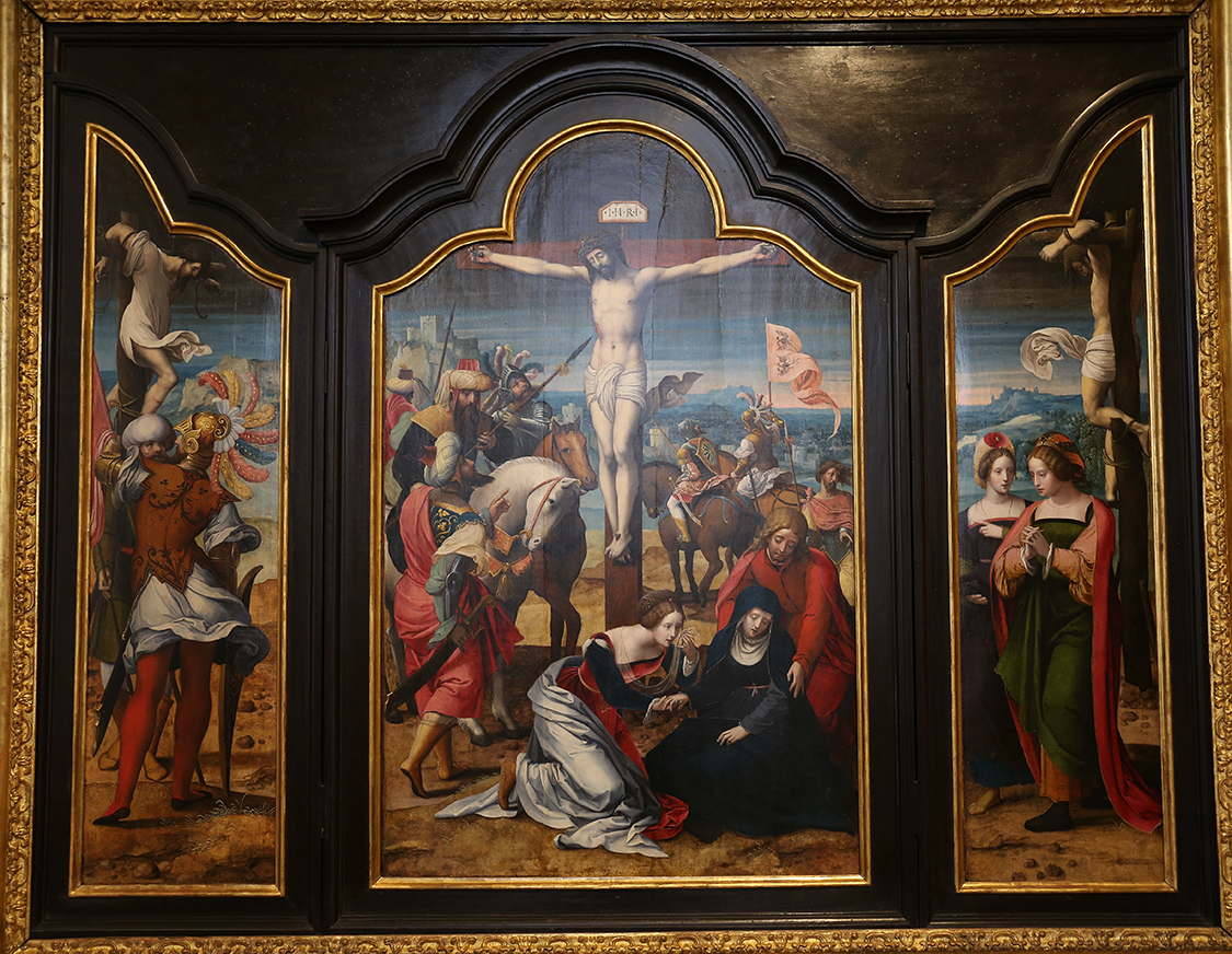GalleriaSabauda_115.JPG - Maestro delle Mezze Figure Femminili  Anversa (?), XVI secolo  Crocifissione
