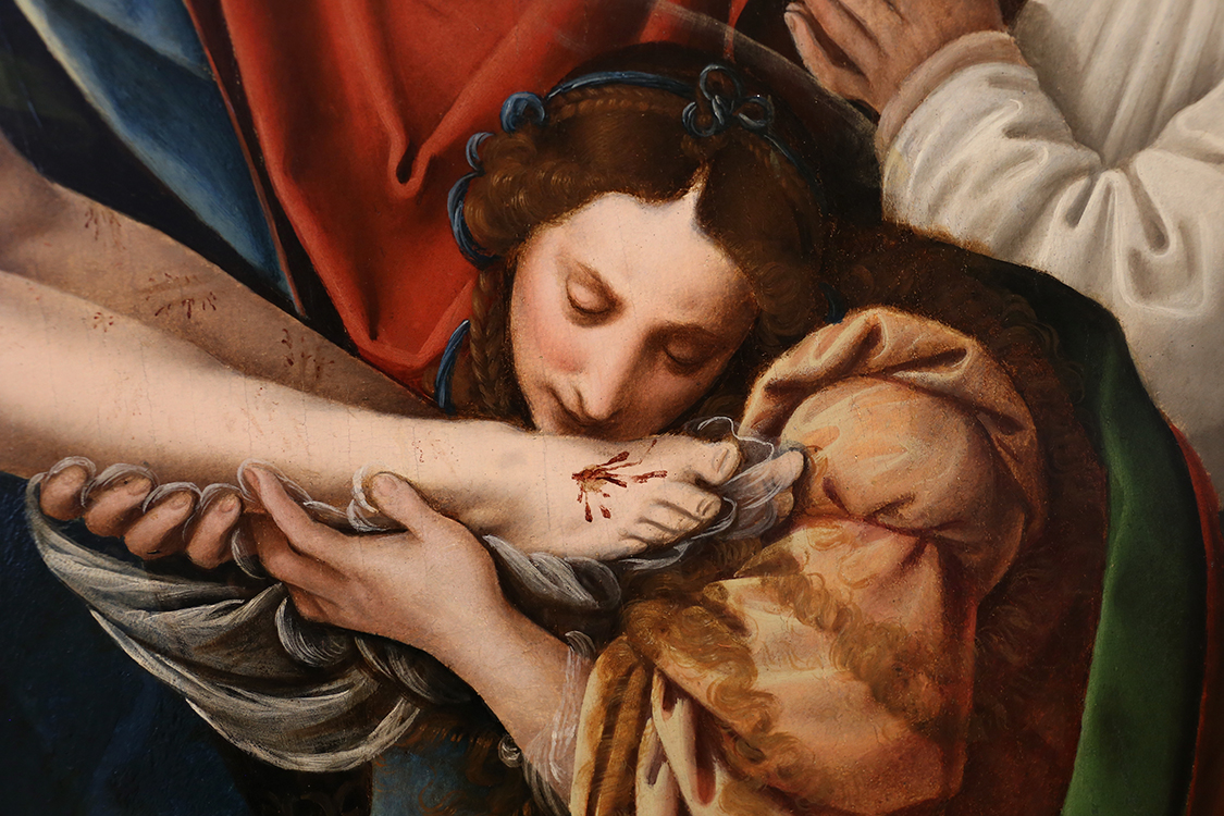 GalleriaSabauda_122.JPG - Bernardino Lanino  Mortara o Vercelli (?), notizie dal 1528 al 1581  Compianto su Cristo morto e santa Caterina (Particolare)