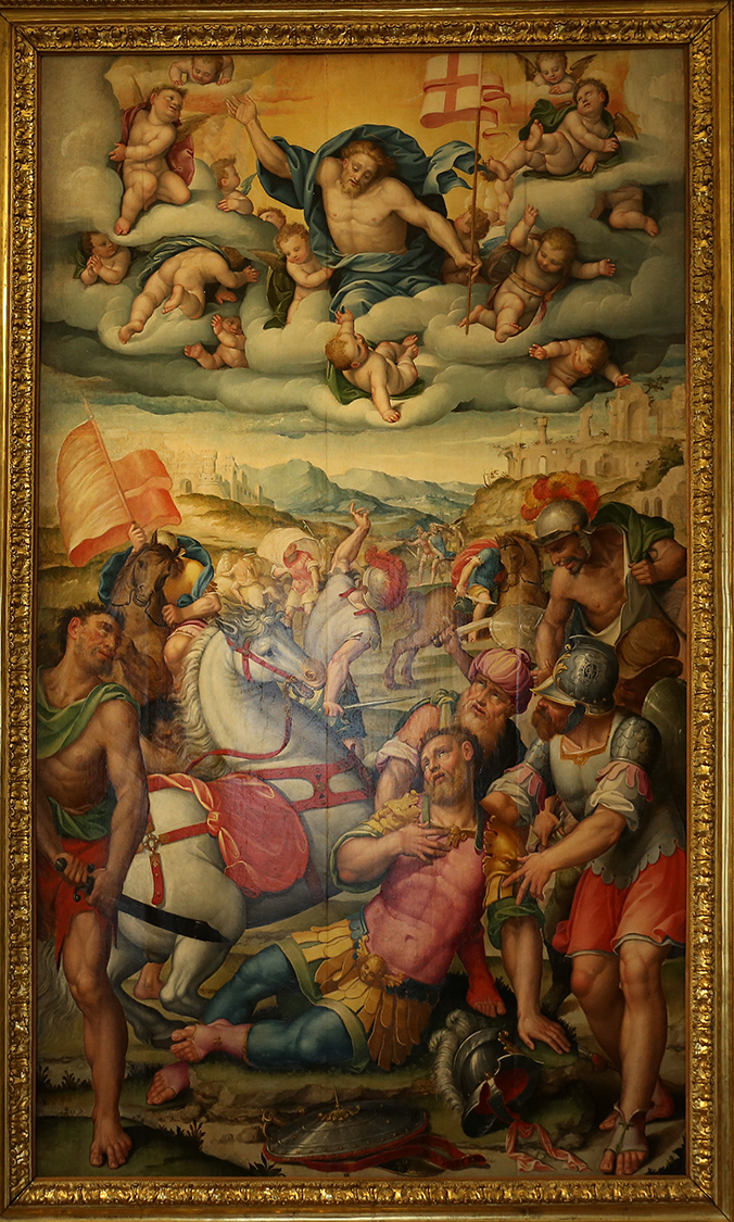 GalleriaSabauda_124.JPG - Gerolamo Lanino  Vercelli, 1555 - Vercelli (?), 1586 / 1589  Pietro Francesco Lanino  Vercelli, 1550 circa - Vercelli (?), 1604/ 1609  Conversione di san Paolo