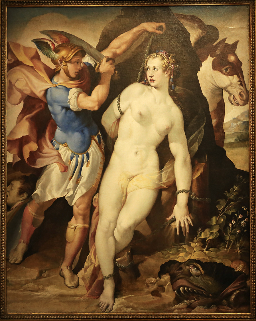 GalleriaSabauda_132.JPG - artolomeo Passarotti  Bologna, 1529-1592  Perseo libera Andromeda