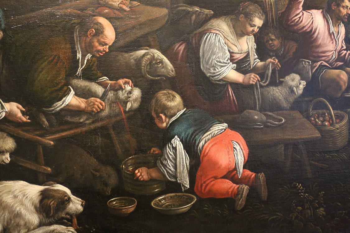 GalleriaSabauda_143.JPG - Leandro dal Ponte detto Bassano  Bassano del Grappa, 1557 -Venezia, 1622  Piccolo mercato (Particolare)