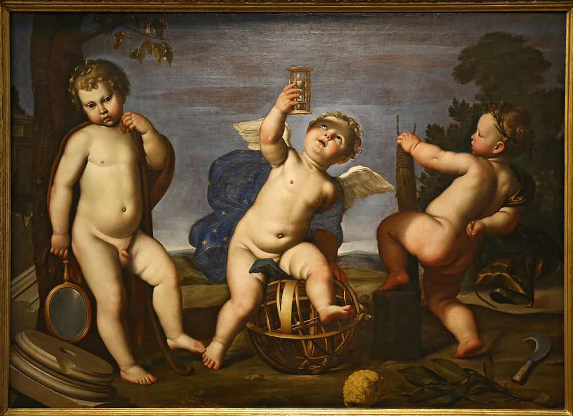 GalleriaSabauda_165.JPG - Domenico Zampieri detto Domenichino  Bologna, 1581-Napoli, 1641  Allegoria dell'Agricoltura, dell'Astronomia e dell'Architettura 