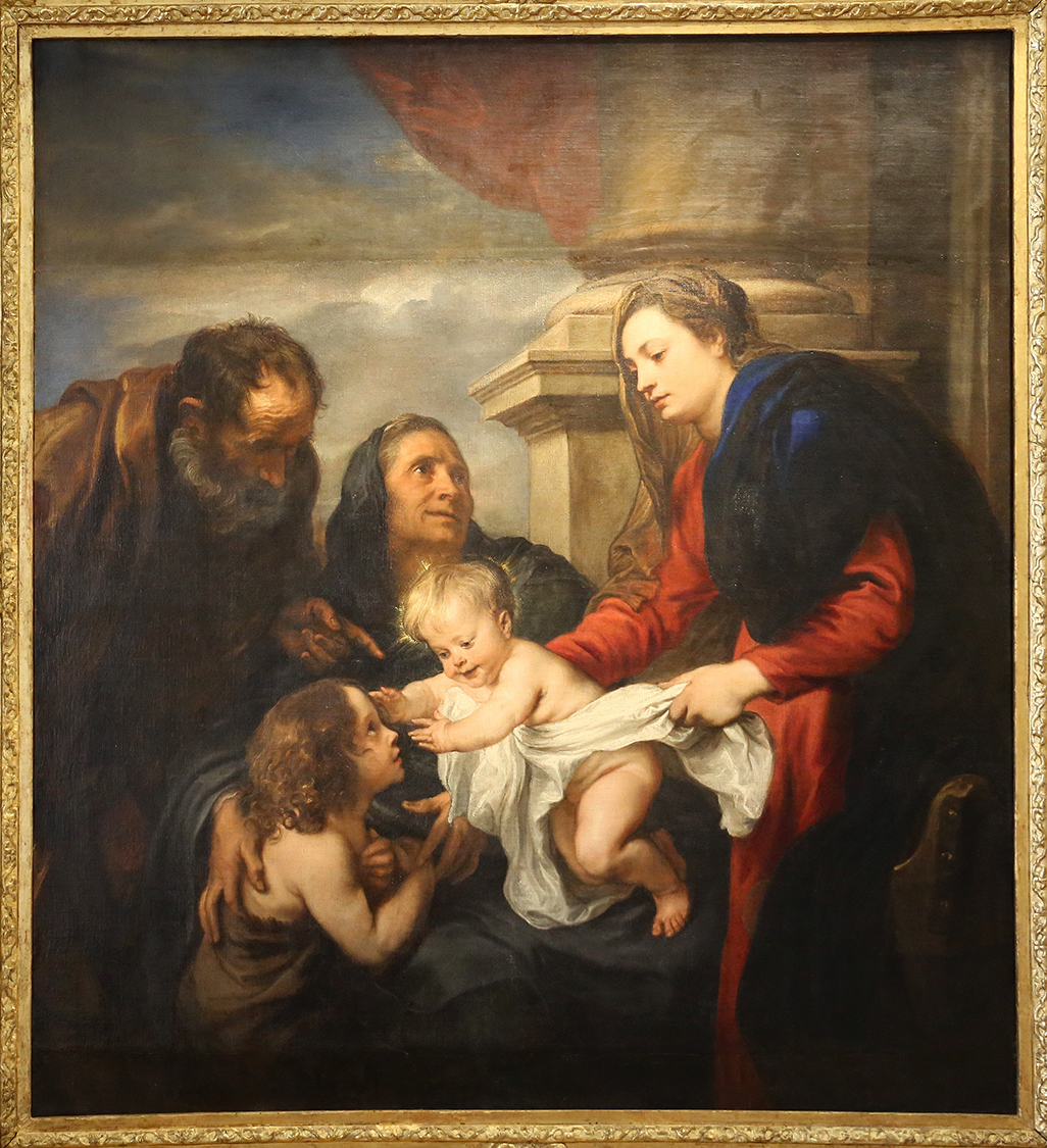 GalleriaSabauda_182.JPG - Antoon van Dyck  Anversa, 1599 - Londra, 1641  Sacra Famiglia e i santi Elisabetta e Giovannino