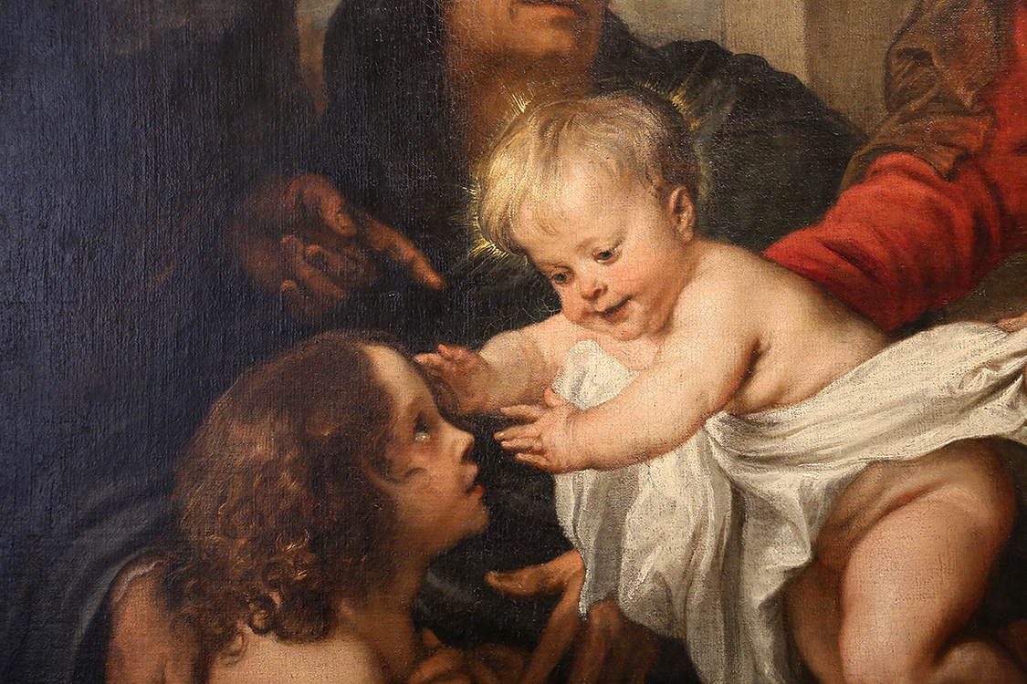 GalleriaSabauda_183.JPG - Antoon van Dyck  Anversa, 1599 - Londra, 1641  Sacra Famiglia e i santi Elisabetta e Giovannino (Particolare)