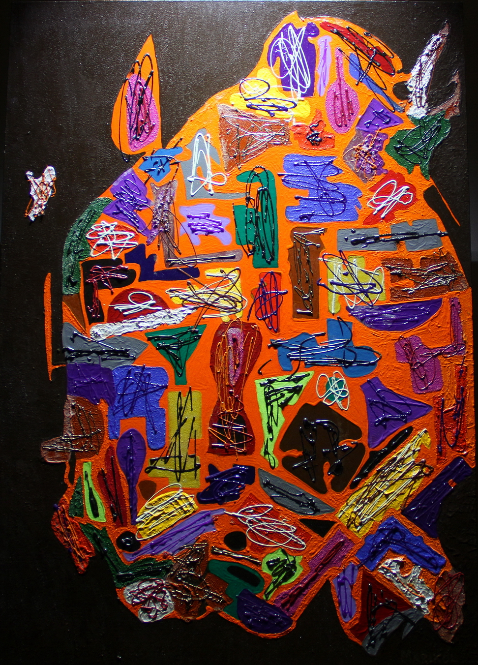 IMG_8963.JPG - Marikol - The devil inside - 2011 - acrilico e malta su tela 70 x 100 cm