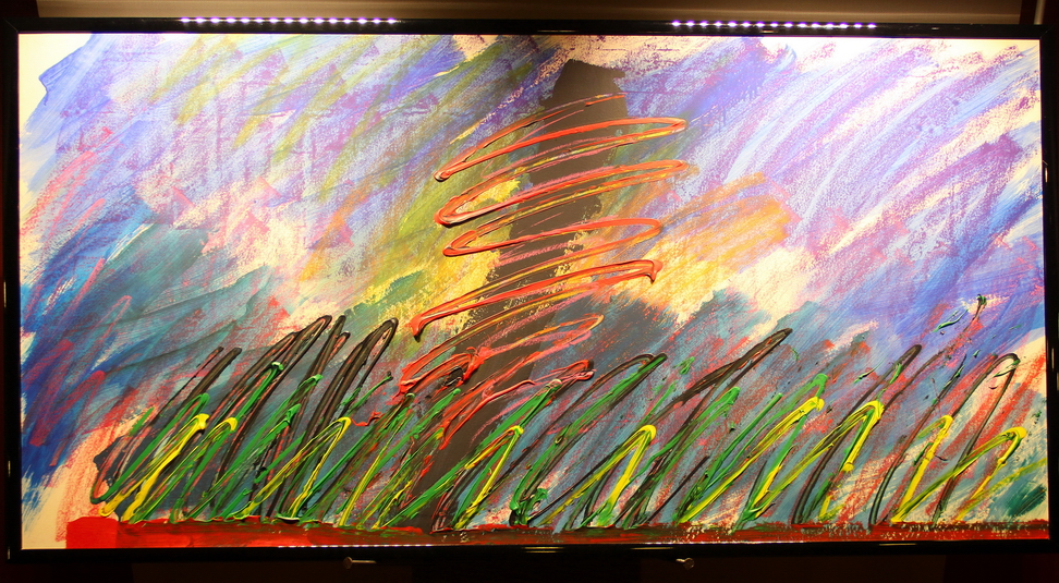 IMG_9006.JPG - Anna Lea Santarcangeli - Negazione - 2010 - acrilico, pastelli olio su carta 150 x 87 cm