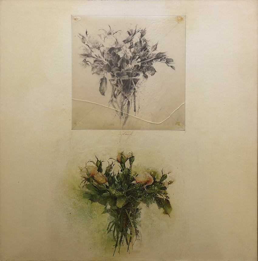 VBS_5540.JPG - Sergio Saroni  Sopra e Sotto  1976 grafite, acquarello, tempera su carta collezione privata