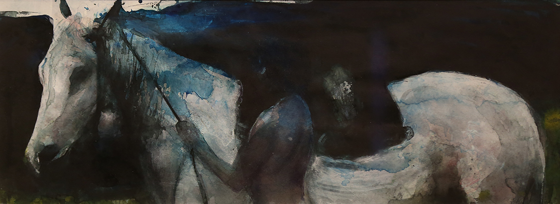 VBS_5641.JPG - Andrea Gammino  The lady and the unicorn  2018 acquarello su carta collezione privata 