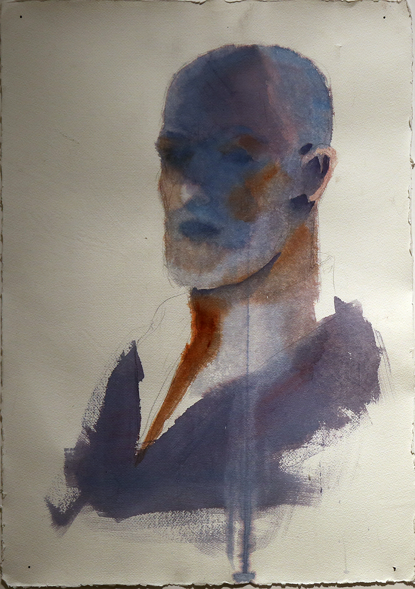 VBS_5660.JPG - Paolo Galetto  Autoritratto  2016 acquarello su carta di cotone collezione privata 