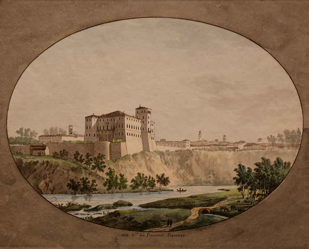 VBS_5785.jpg - Giuseppe Pietro Bagetti  Luigi Zaccaria Valperga (?)  Veduta di Pianezza 1793-1795 