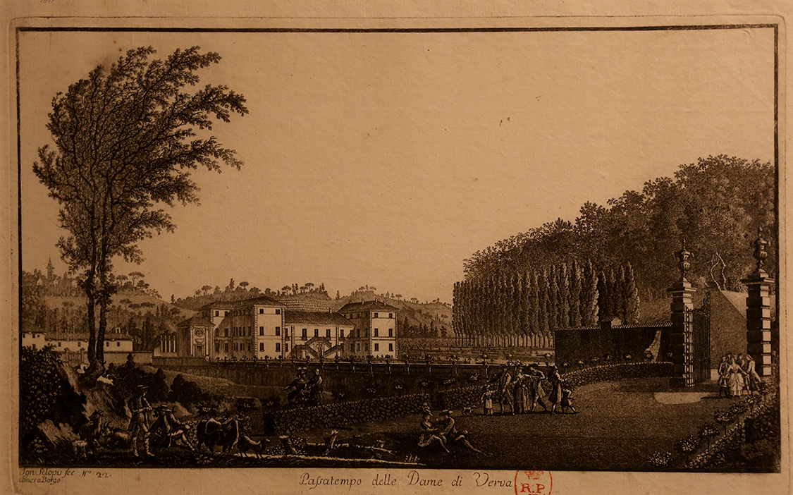 VBS_5802.jpg - Ignazio Sclopis del Borgo (Torino 1727-1793)  Veduta dei giardini del castello di Verrua 1780 