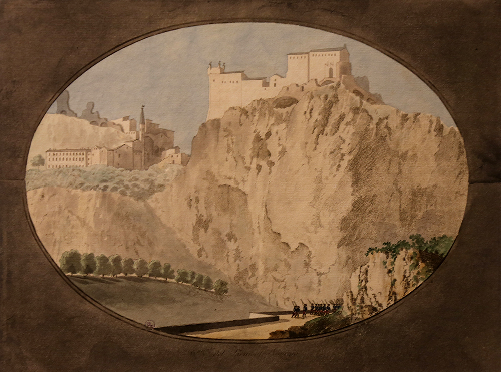 VBS_5822.jpg - Giuseppe Pietro Bagetti  Luigi Zaccaria Valperga (?)  Veduta di Saorge  1793-1795 