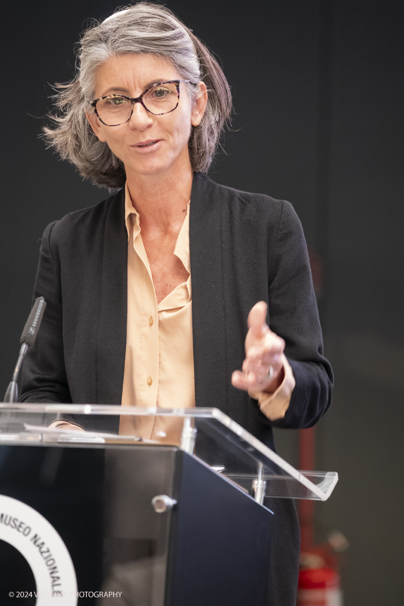 _DSF2716.jpg - Turin. Turin. On the occasion of the 125th anniversary of the foundation of FIAT, the MAUTO - National Automobile Museum presents the exhibition 125 TIMES FIAT. Modernity through the FIAT imagination that traces the long and fascinating history of the Turin car factory. Lorenza Bravetta, director of the National Automobile Museum of Turin presents the new exhibition.