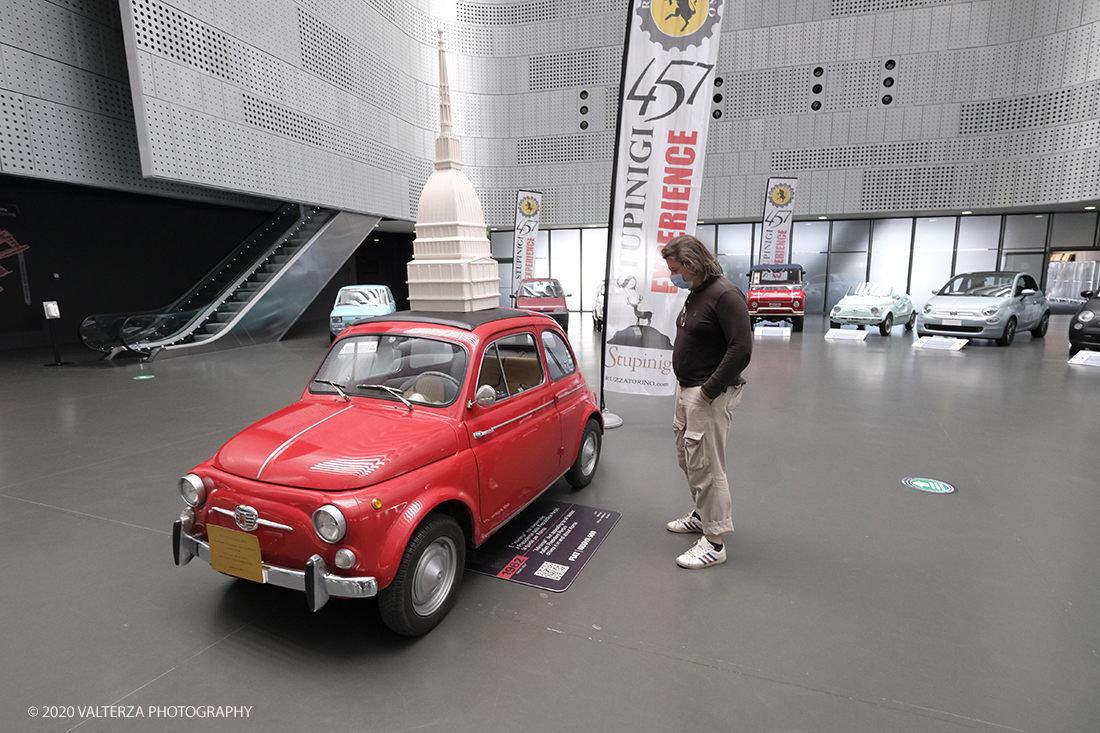 _DSF5088.jpg - 18/06/2020.Torino.  Il MAUTO dedica la prima mostra post lockdown alla mitica Fiat 500. Nella foto la Nuova 500 del 1962 in dotazione al Presidente della Repubblica Sandro Pertini