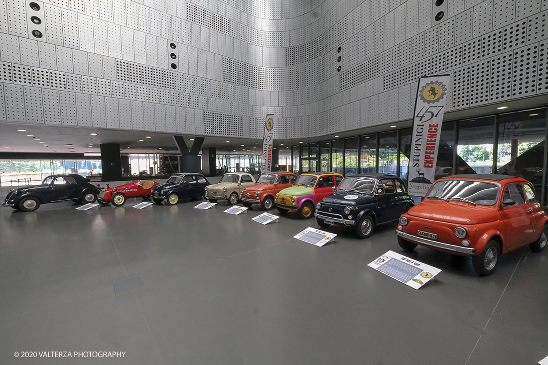 _DSF5113.jpg - 18/06/2020.Torino.  Il MAUTO dedica la prima mostra post lockdown alla mitica Fiat 500. Nella foto la cosiddetta "piazza del MAUTO" sede della mostra