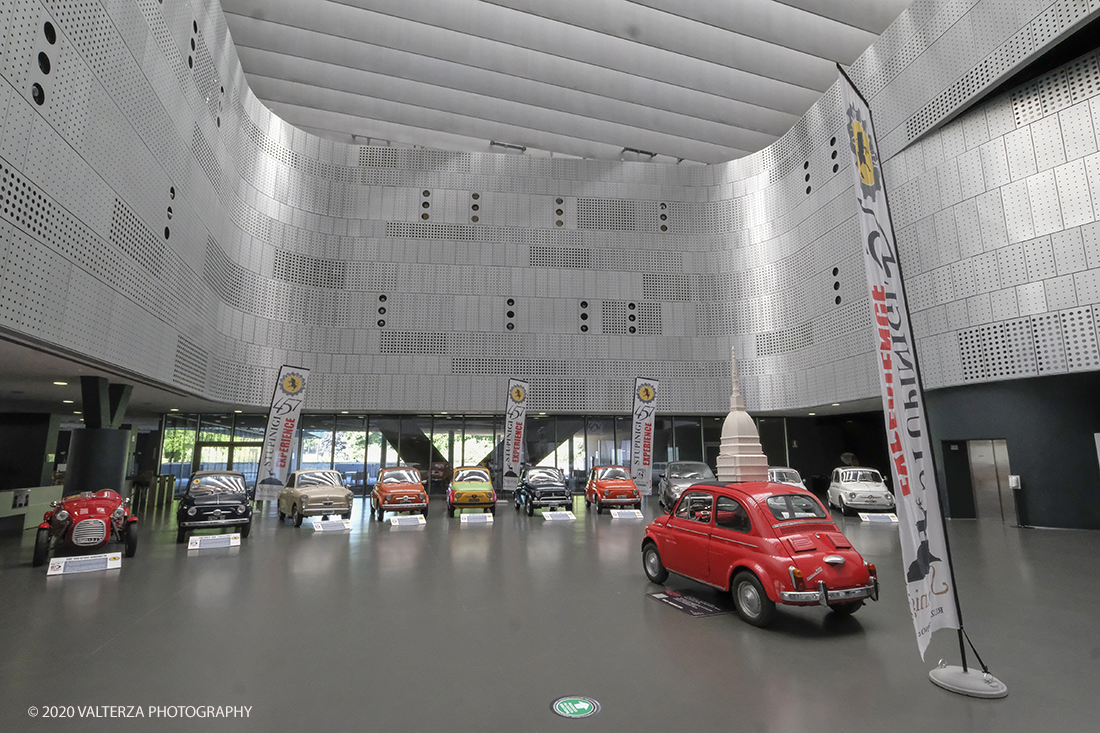 _DSF5148.jpg - 18/06/2020.Torino.  Il MAUTO dedica la prima mostra post lockdown alla mitica Fiat 500. Nella foto la cosiddetta "piazza del MAUTO" sede della mostra