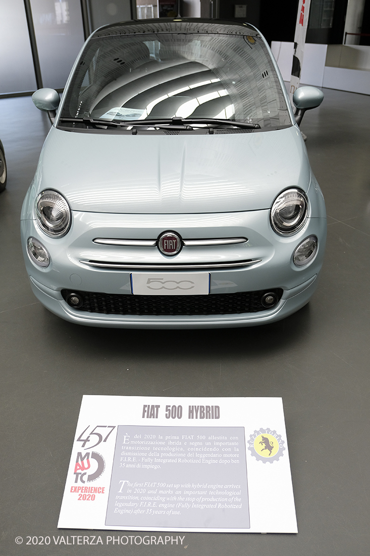 _DSF8051.jpg - 18/06/2020.Torino.  Il MAUTO dedica la prima mostra post lockdown alla mitica Fiat 500. Nella foto Fiat 500 Hybrid