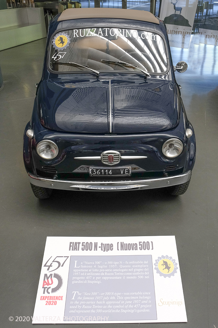 _DSF8119.jpg - 18/06/2020.Torino.  Il MAUTO dedica la prima mostra post lockdown alla mitica Fiat 500. Nella foto FIAT 500 N-type alias Nuova 500
