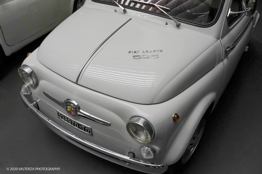 _DSF8169.jpg - 18/06/2020.Torino.  Il MAUTO dedica la prima mostra post lockdown alla mitica Fiat 500. Nella foto dettagli di una FIAT ABARTH 595