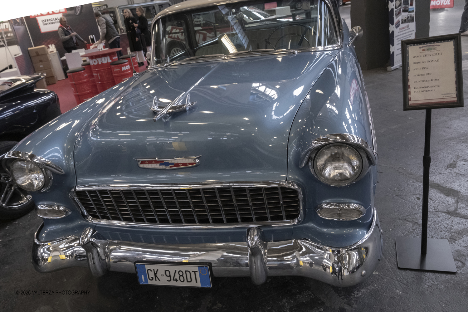 _DSF6434.jpg - 27/03/2026/. Torino.  Ad AMTS , Auto Moto Turin Show, lo spettacolo Ã¨ protagonista per tutto il weekend! 3 arene indoor e 2 piste outdoor dedicate agli show. Spettacoli di freestyle, drifting e stunt con piloti e rider professionisti. Nella foto Chevrolet Nomad, 1955