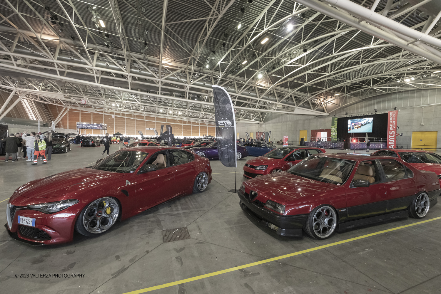 _DSF7113.jpg - 27/03/2026/. Torino.  Ad AMTS , Auto Moto Turin Show, lo spettacolo Ã¨ protagonista per tutto il weekend! 3 arene indoor e 2 piste outdoor dedicate agli show. Spettacoli di freestyle, drifting e stunt con piloti e rider professionisti. Nella foto parte dell'allestimento dell'OVAL dedicato alla elaborazione nel settore Auto e Moto  (Tuning)