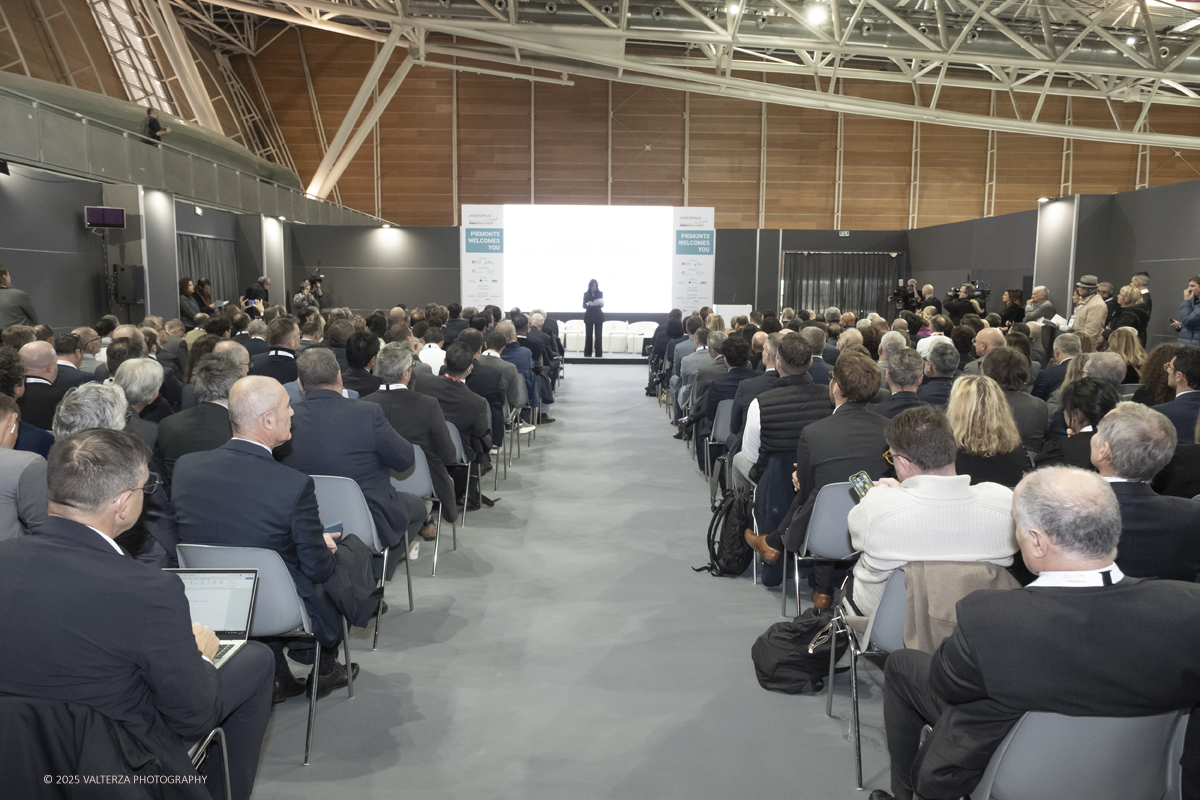 _DSF0201.jpg - 02/11/2025. Torino. Decima edizione di Aerospace & Defense Meetings Torino, la piÃ¹ importante business convention internazionale per lâ€™industria aerospaziale in Italia. Nella foto un momento della conferenza stampa di apertura dell'evento