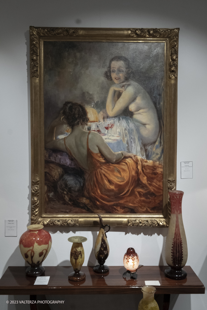 _DSF9341.jpg - 02/02/2023. Torino,  giunta alla settima edizione la mostra si consolida come il piÃ¹ importante appuntamento in Piemonte per il mondo dellâ€™antiquariato e tra i piÃ¹ rilevanti a livello nazionale. Galleria: Galleria Alessandro MacrÃ¬ Liberty e DecÃ² Torino