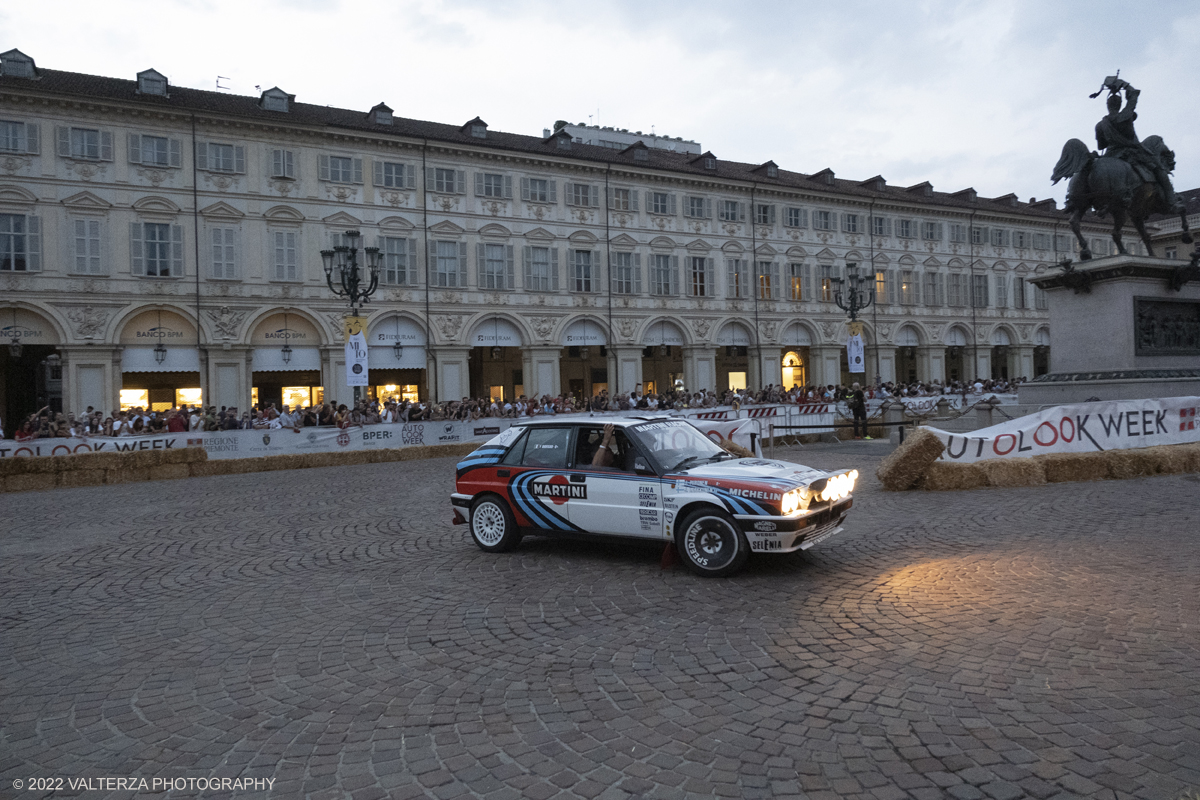 DSCF6412.jpg - 07/09/2022. Torino. Autolook Week Torino  Autolook Week Torino sarÃ  una rassegna dinamica che che dal 7 allâ€™11 settembre accompagna i visitatori tra le emozioni del motorsport, tra quei modelli che ne hanno scritto la storia e che sono entrati di diritto nei ricordi e nellâ€™immaginario degli appassionati. Nella foto parte dei mezzi sportivi presenti all'evento si sono esibiti in un minicircuito tra piazza Castello e piazza San Carlo