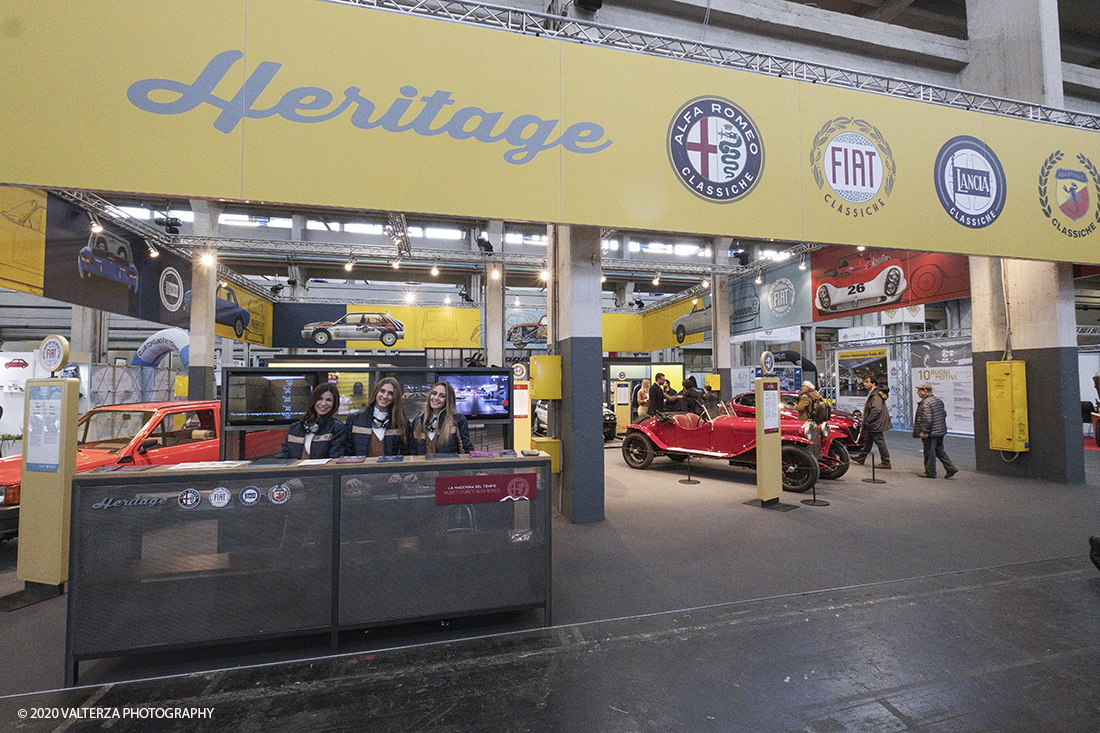 _DSF2131.jpg - 202/02/2020. Torino Lingotto Fiere. Il grande evento per gli appassionati di motori si Ã¨ chiuso domenica 2 febbraio con oltre 73.000 visitatori accorsi al Lingotto Fiere e allâ€™Oval di Torino, che nei quattro giorni hanno ospitato piÃ¹ di 1.200 espositori e circa 3.300 vetture tra instant-classic Anni â€™90, lussuose berline tedesche, affascinanti spider due posti, inarrestabili 4x4 e ancora, leggerissime moto da trial spagnole, iconiche Delta con livrea Martini Racing e sfrontate vetture da rally. Nella foto larea di FCA Heritage con esposte vetture storiche del gruppo.
