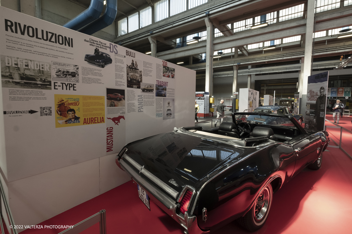 _DSF5035.jpg - 28/04/2022. Torino. Ritorna AutomotoretrÃ² e Automotoracing la doppia rassegna dedicata alle auto storiche, sportive, elaborate e da competizione. Nella foto l'area intitolata Rivoluzioni con modelli che hanno fatto storia