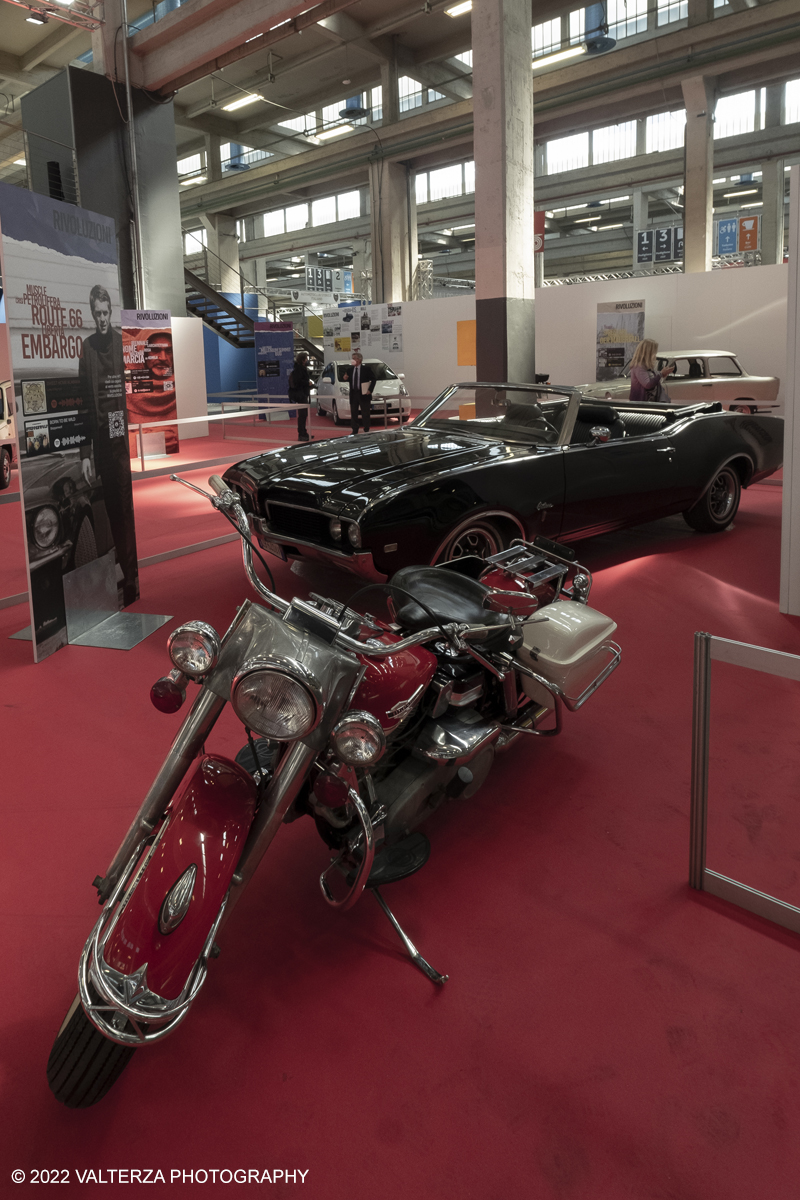_DSF5040.jpg - 28/04/2022. Torino. Ritorna AutomotoretrÃ² e Automotoracing la doppia rassegna dedicata alle auto storiche, sportive, elaborate e da competizione. Nella foto l'area intitolata Rivoluzioni con modelli che hanno fatto storia