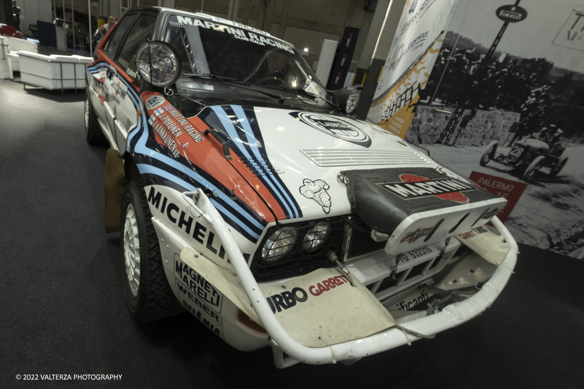 _DSF5098.jpg - 28/04/2022. Torino. Ritorna AutomotoretrÃ² e Automotoracing la doppia rassegna dedicata alle auto storiche, sportive, elaborate e da competizione. Nella foto Lancia Delta Integrale HF Evoluzione Safari 1992