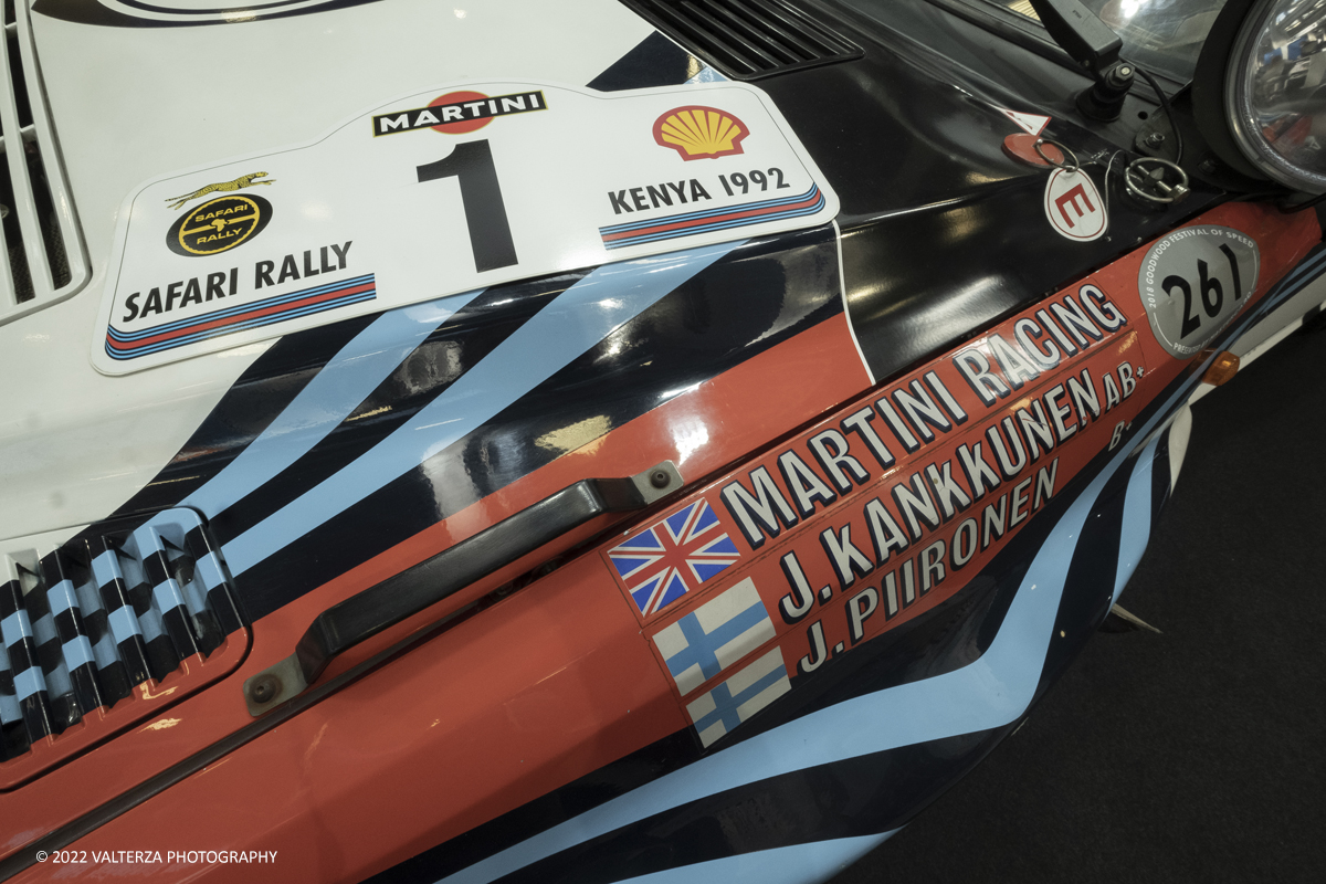 _DSF5115.jpg - 28/04/2022. Torino. Ritorna AutomotoretrÃ² e Automotoracing la doppia rassegna dedicata alle auto storiche, sportive, elaborate e da competizione. Nella foto Lancia Delta Integrale HF Evoluzione Safari 1992