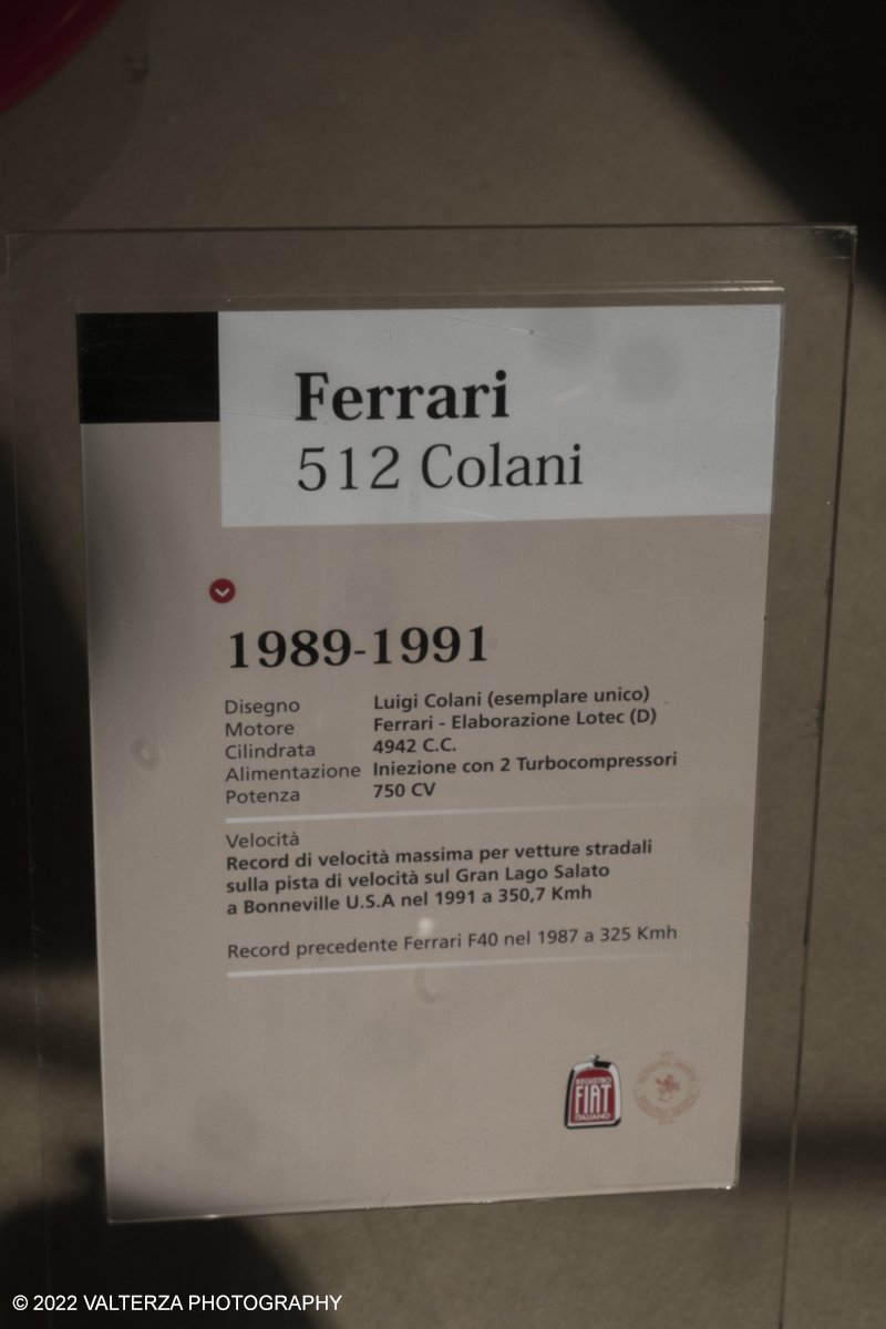 _DSF8269.jpg - 28/04/2022. Torino. Ritorna AutomotoretrÃ² e Automotoracing la doppia rassegna dedicata alle auto storiche, sportive, elaborate e da competizione. Nella foto caratteristiche della Ferrari 512 Colani, esemplare unico