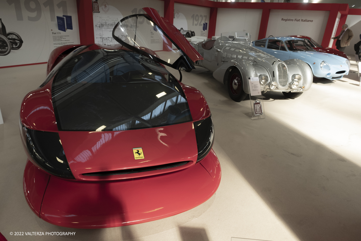 _DSF8272.jpg - 28/04/2022. Torino. Ritorna AutomotoretrÃ² e Automotoracing la doppia rassegna dedicata alle auto storiche, sportive, elaborate e da competizione. Nella foto Ferrari 512 Colani, esemplare unico