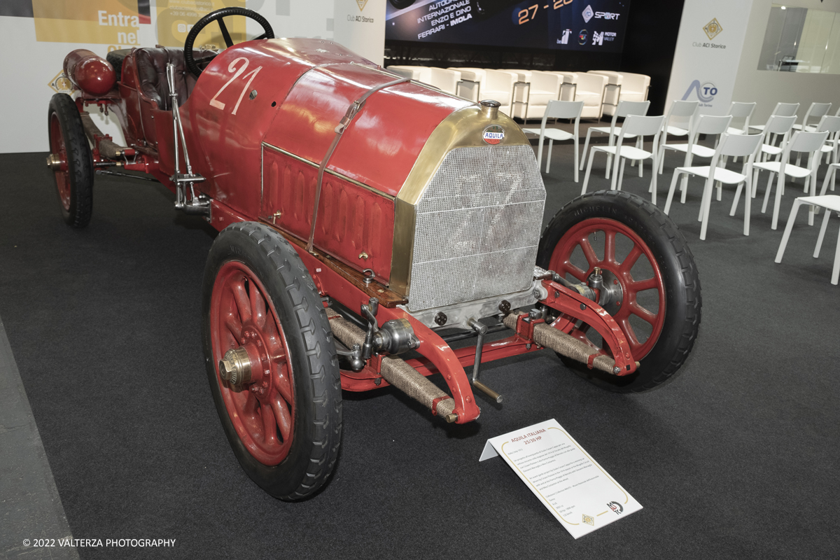 _DSF8283.jpg - 28/04/2022. Torino. Ritorna AutomotoretrÃ² e Automotoracing la doppia rassegna dedicata alle auto storiche, sportive, elaborate e da competizione. Nella foto Aquila Italiana 1912