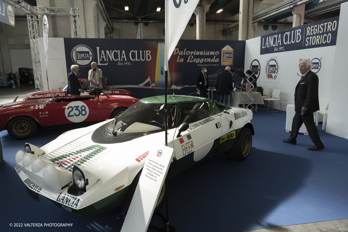 _DSF8321.jpg - 28/04/2022. Torino. Ritorna AutomotoretrÃ² e Automotoracing la doppia rassegna dedicata alle auto storiche, sportive, elaborate e da competizione. Nella foto lo stand Lancia Club Registro Storico