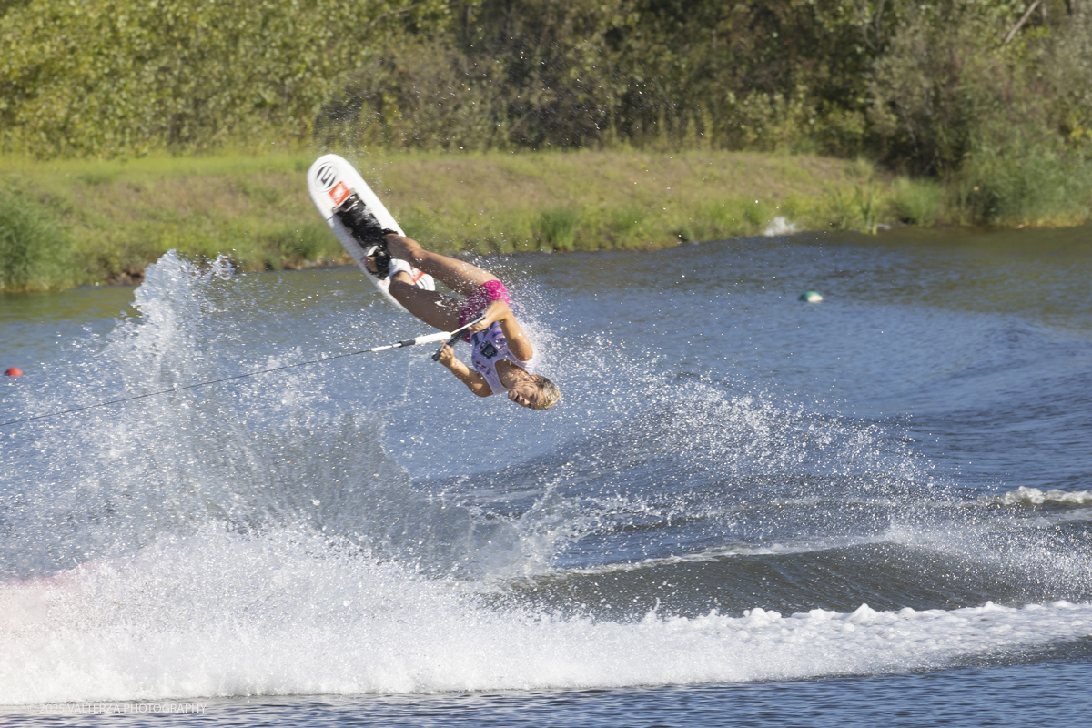 _G5A4825.jpg - 31/08/2025. Novara Italy. 2025 IWWF World Open Waterski Championships at Parco Nautico del Sesia.  Open  Women's Tricks(Figure) . The athlete   Gold medal Ross Neilly Canada.