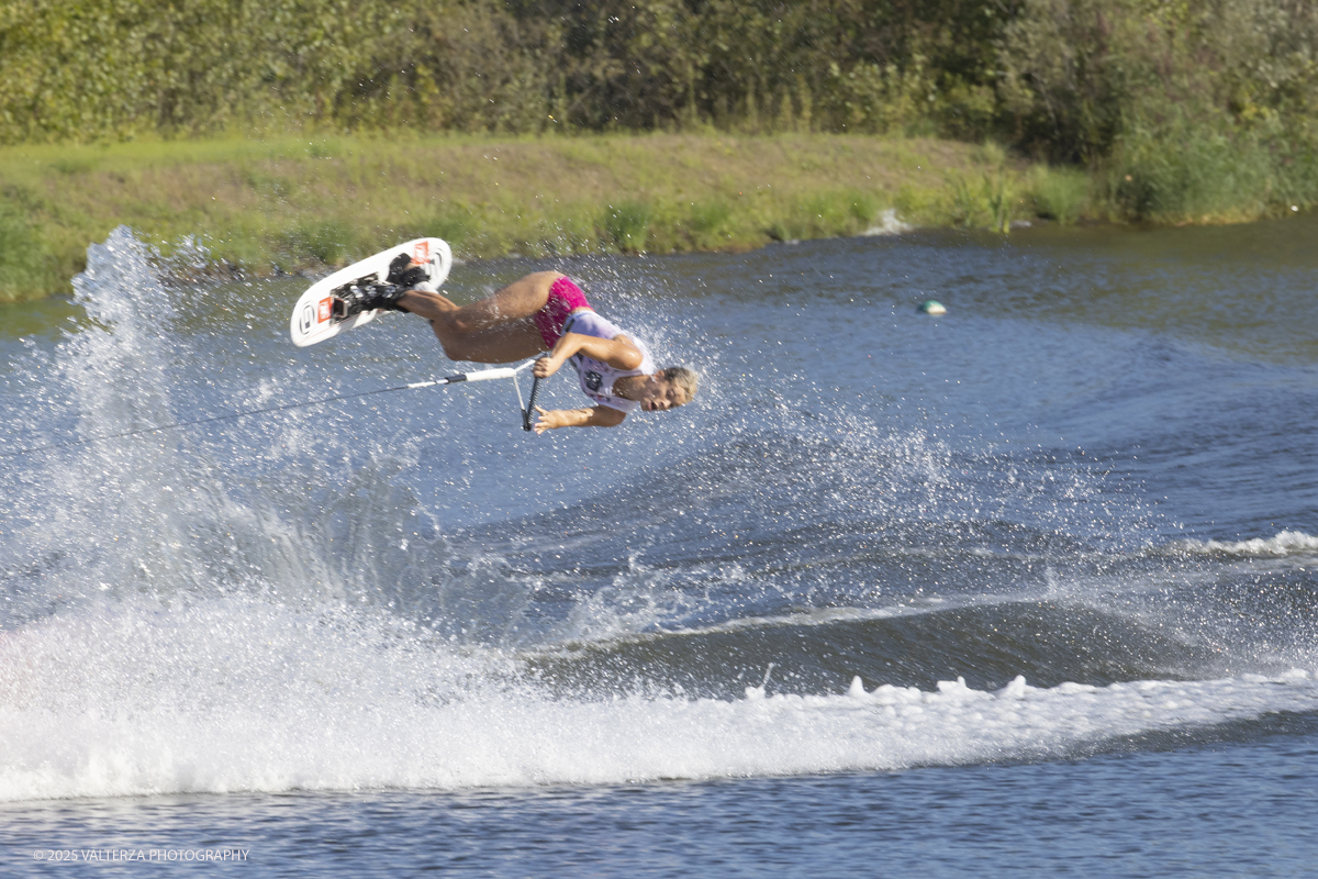 _G5A4826.jpg - 31/08/2025. Novara Italy. 2025 IWWF World Open Waterski Championships at Parco Nautico del Sesia.  Open  Women's Tricks(Figure) . The athlete   Gold medal Ross Neilly Canada.