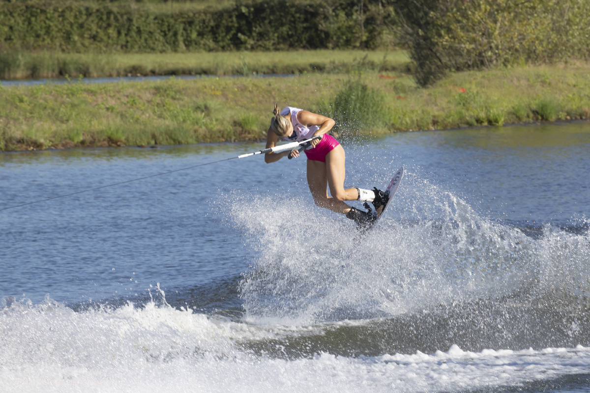 _G5A4867.jpg - 31/08/2025. Novara Italy. 2025 IWWF World Open Waterski Championships at Parco Nautico del Sesia.  Open  Women's Tricks(Figure) . The athlete   Gold medal Ross Neilly Canada.