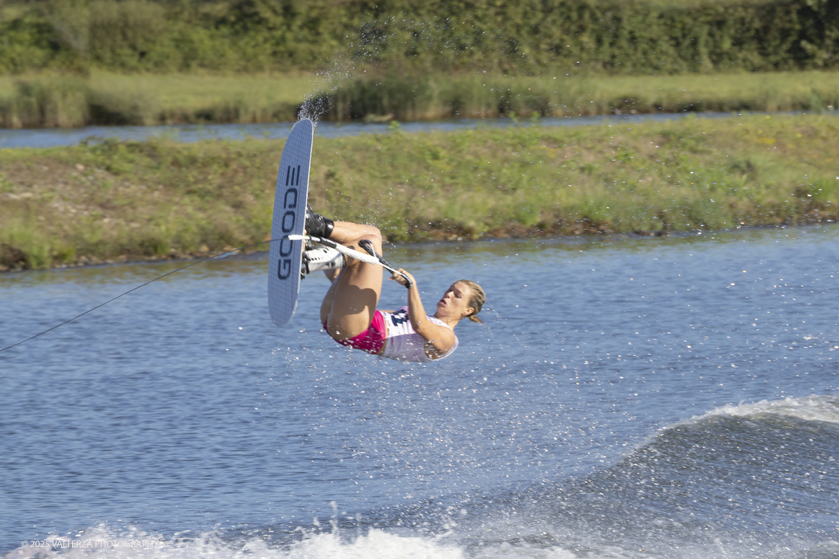 _G5A4873.jpg - 31/08/2025. Novara Italy. 2025 IWWF World Open Waterski Championships at Parco Nautico del Sesia.  Open  Women's Tricks(Figure) . The athlete   Gold medal Ross Neilly Canada.