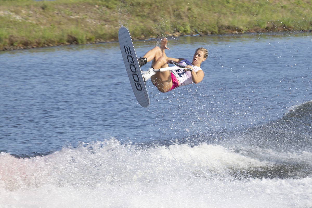 _G5A4874.jpg - 31/08/2025. Novara Italy. 2025 IWWF World Open Waterski Championships at Parco Nautico del Sesia.  Open  Women's Tricks(Figure) . The athlete   Gold medal Ross Neilly Canada.