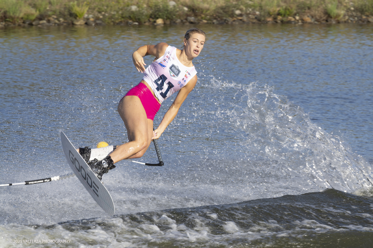 _G5A4949.jpg - 31/08/2025. Novara Italy. 2025 IWWF World Open Waterski Championships at Parco Nautico del Sesia.  Open  Women's Tricks(Figure) . The athlete   Gold medal Ross Neilly Canada.