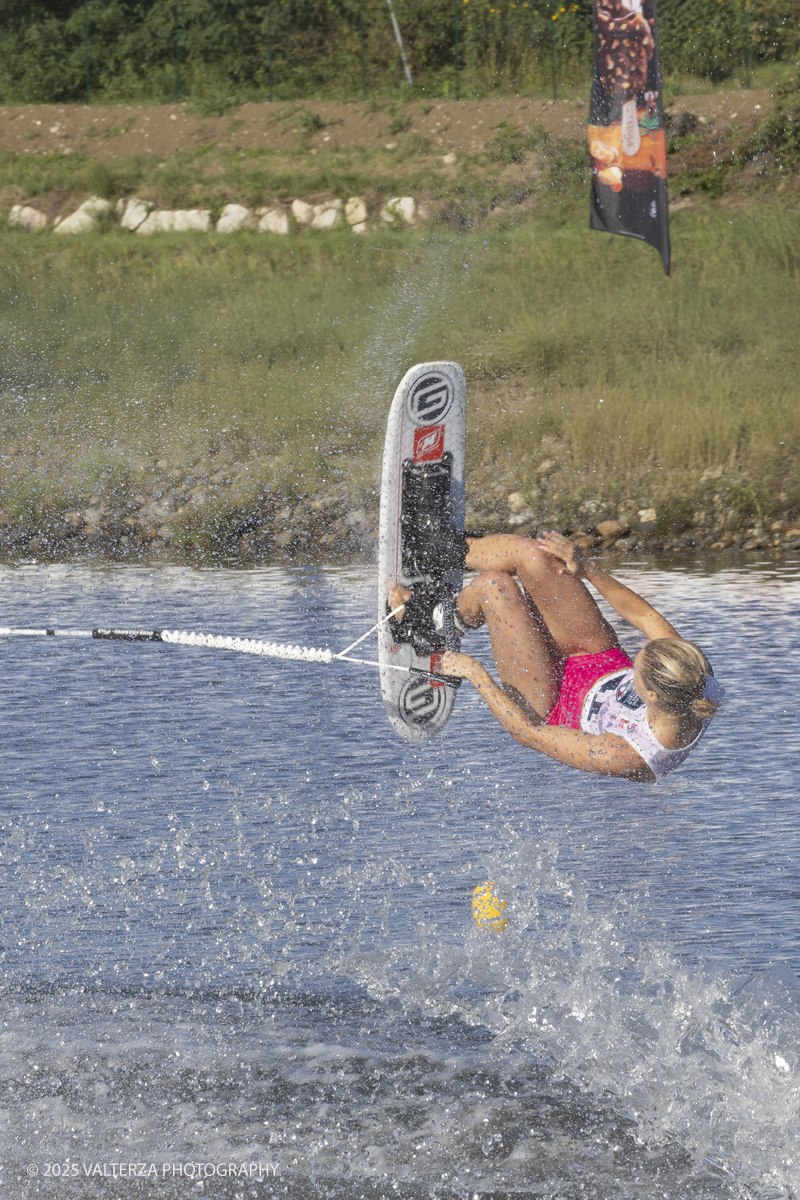 _G5A5005.jpg - 31/08/2025. Novara Italy. 2025 IWWF World Open Waterski Championships at Parco Nautico del Sesia.  Open  Women's Tricks(Figure) . The athlete   Gold medal Ross Neilly Canada.