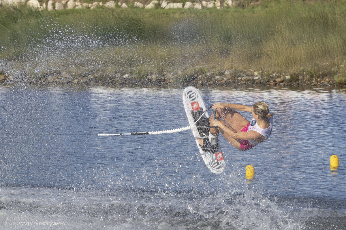 _G5A5006.jpg - 31/08/2025. Novara Italy. 2025 IWWF World Open Waterski Championships at Parco Nautico del Sesia.  Open  Women's Tricks(Figure) . The athlete   Gold medal Ross Neilly Canada.