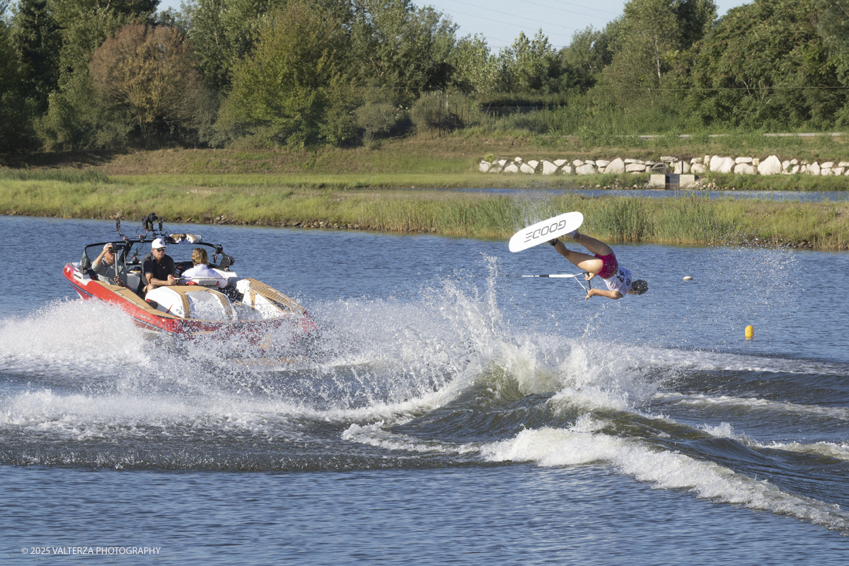 _G5A5064.jpg - 31/08/2025. Novara Italy. 2025 IWWF World Open Waterski Championships at Parco Nautico del Sesia.  Open  Women's Tricks(Figure) . The athlete   Gold medal Ross Neilly Canada.