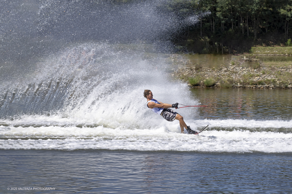 _G5A8766.jpg - 31/08/2025. Novara Italy. 2025 IWWF World Open Waterski Championships at Parco Nautico del Sesia.  Open Menâ€™s Slalom . The athlete   Gold medal Smith Nate U.S.A.