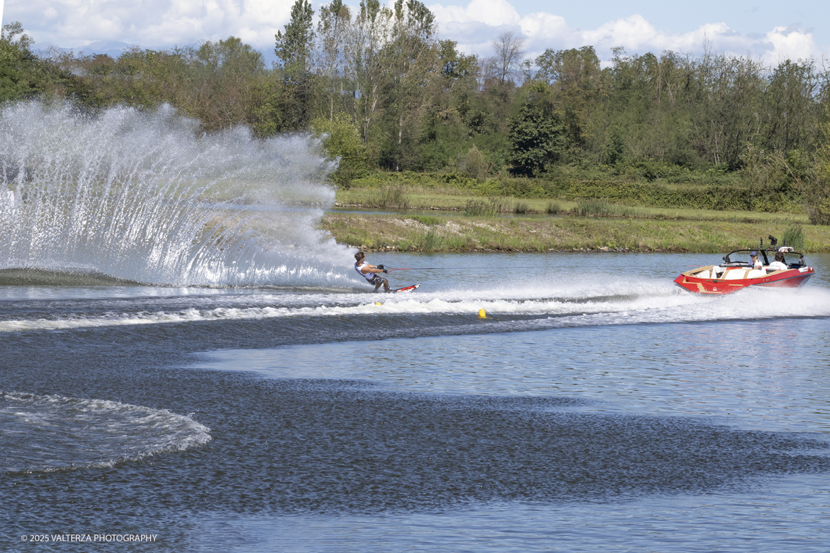 _G5A8814.jpg - 31/08/2025. Novara Italy. 2025 IWWF World Open Waterski Championships at Parco Nautico del Sesia.  Open Menâ€™s Slalom . The athlete   Gold medal Smith Nate U.S.A.